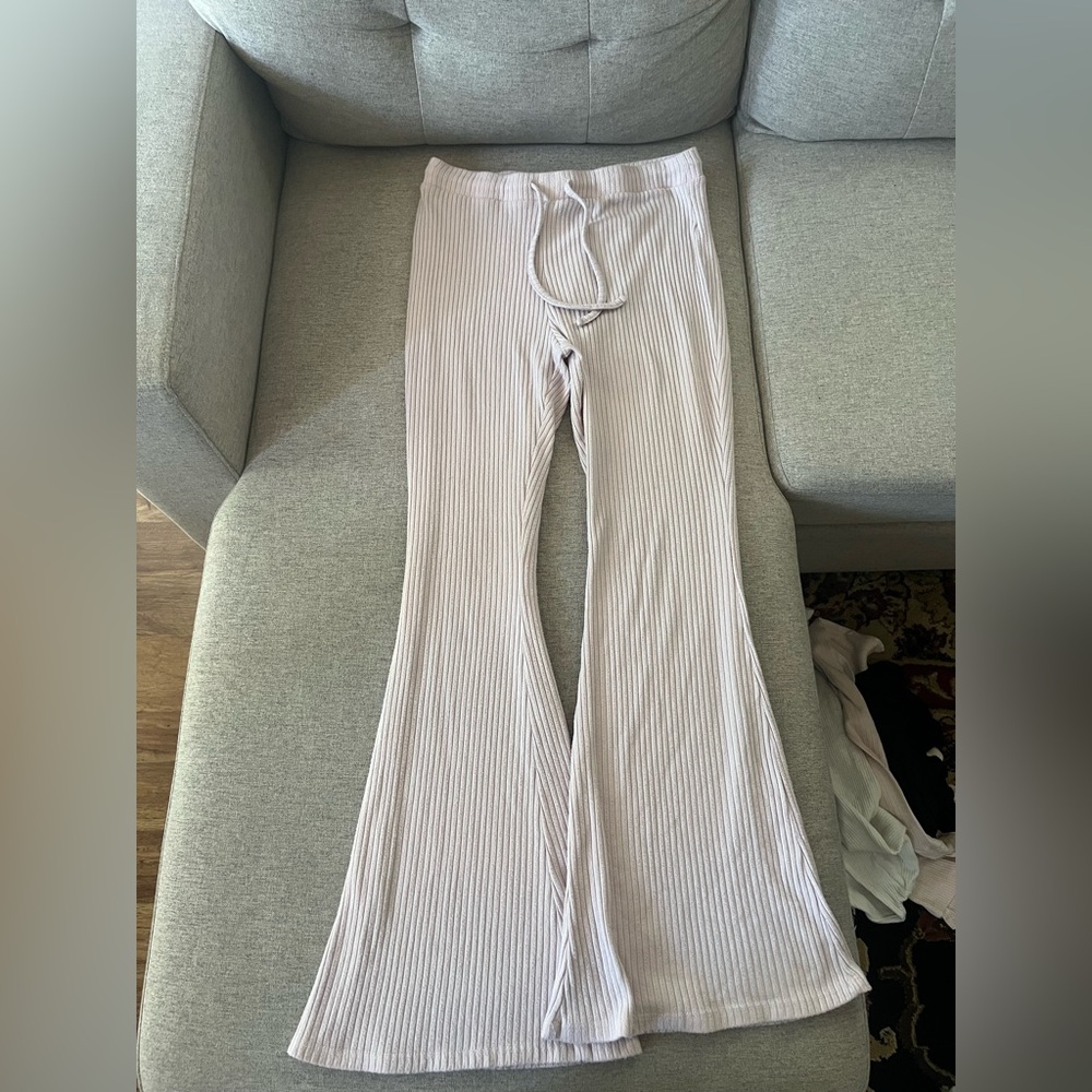 Flare Pants in baby pink